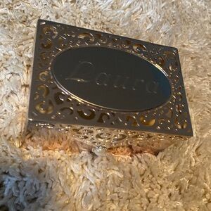 things remembered “Laura” silver jewelry box